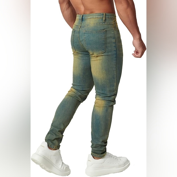 New w/ Tags Mens Jeans Skinny Unique Comfortable Denim w/ Multiple Sizes - Picture 5 of 7